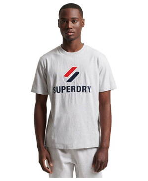 Pánske tričko Code Sl Sacked APQ T-shirt grey SUPERDRY