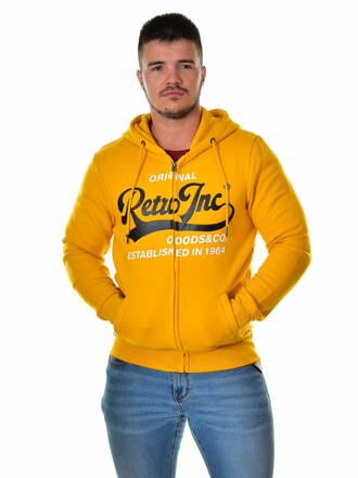 Pánska mikina CHAMPION ZIPUP yellow Retro Jeans